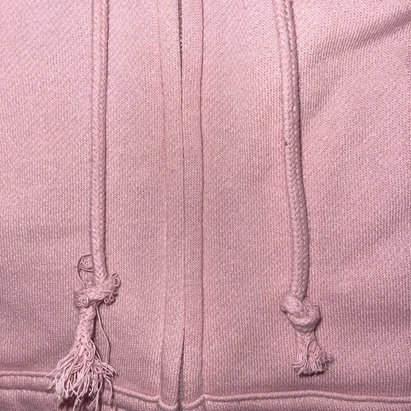PINK Victoria's Secret Chalk Ross Full Zip Sweatshirt With Dog Embroidered Logo - Picture 7 of 7